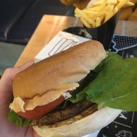 Original burger and fries  at By Chloe - Tower Bridge in London