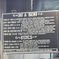 Menu  at Stir It Up in Charlottetown