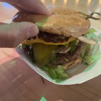 VGF mooless Mac burger   at Stir It Up in Charlottetown