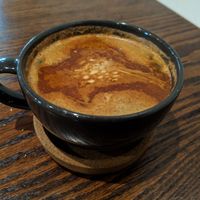 Rose cinnamon Americano at Beviamo Cafe in Cleveland