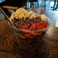 Overnight oats at Beviamo Cafe in Cleveland