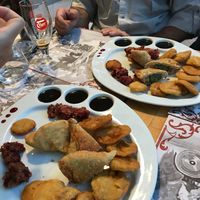 Entrée: combo samouras at Escale Indienne in Grenoble