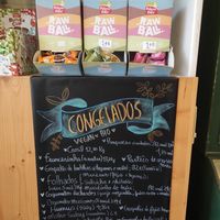 Frozen meals at O Macrobiotico in Porto