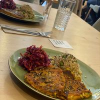 My husband had the tofu, also delicious  at O Macrobiotico in Porto