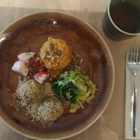 main dish of the day at O Macrobiotico in Porto