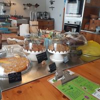 Choice of cake and cookies at Tambake in Praia
