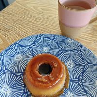 Orange Pudding (450 CVE) & Tea (80 CVE) at Tambake in Praia