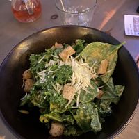 Starter: vegan Caesar salad   at Village Pantry in Hamilton