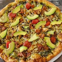 Avocado flatbread (it's a pizza) at Village Pantry in Hamilton