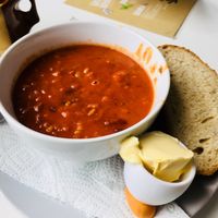The soup at Greendays Cafe in Liverpool