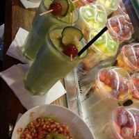 Matcha bowl and super green smoothie  at Frulala in Venice