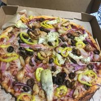 Make-your-own vegan pizza at Blaze Pizza in Austin