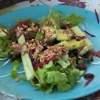 Before being wrapped at Night Market - Vegan Wrap Stall in Pai