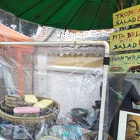 Food stall at Night Market - Vegan Wrap Stall in Pai