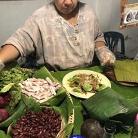   at Night Market - Vegan Wrap Stall in Pai