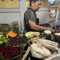 The master behind it all!  at Night Market - Vegan Wrap Stall in Pai