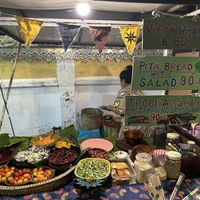   at Night Market - Vegan Wrap Stall in Pai