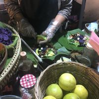 Making the food fresh at Night Market - Vegan Wrap Stall in Pai