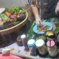 Making the food fresh at Night Market - Vegan Wrap Stall in Pai