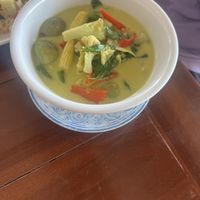Green curry vegetable  at Lucky in Koh Samui