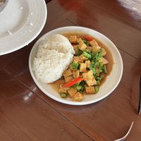 Fried basil tofu  at Lucky in Koh Samui