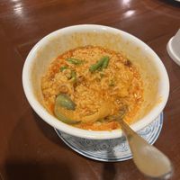 Massaman Vegetable curry with ricee  at Lucky in Koh Samui