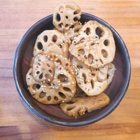 Sweet Soy glazed lotus. Recommeneded to try! at Soul ALife - Changi City Point in East Singapore