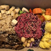 Buddha bowl in takeaway box at Soul ALife - Changi City Point in East Singapore