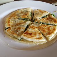 Spinach roti at Sri Chiang Yeun House in Chiang Mai