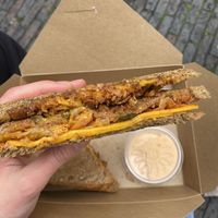 kimchi toastie at Toastable in Amsterdam
