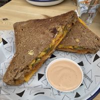 Vegan kimchi toastie  at Toastable in Amsterdam