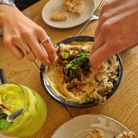 Mushroom hummus at Shouk in Drumcondra