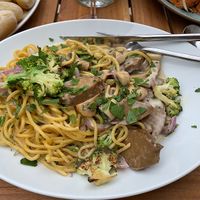 Spaghetti with seitan and cream sauce   at N.i.L in Arkaden