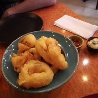 Onion  rings at Boulevard Burger House in Porto