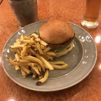 Chickpea burger  at Boulevard Burger House in Porto