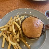 Lentil burger at Boulevard Burger House in Porto