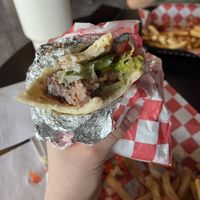 Vegan beef gyro  at Eat a Pita in Louisville