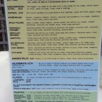 Dessert menu at Revival in Whitstable