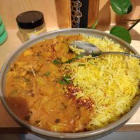 Creamy Korma Curry vegan. at Karma Food - Laurenzerberg in Vienna