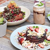 Vegan pancakes at Tonic & Grace in Malvern