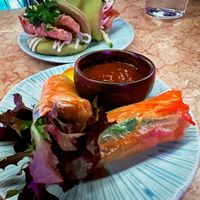 Rice paper rolls  at Hochi Mama in Melbourne