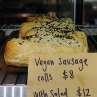 Vegan sausage rolls at Little Things Coffee in Blackburn