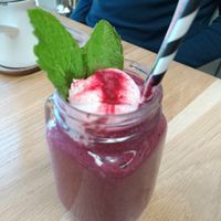 Delicious hearty smoothie at Little Things Coffee in Blackburn