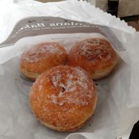 Donuts filled with jam at Coughlans Bakery - Addiscombe in Croydon