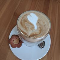 Latte with free cookie at Way2live Cafe & Pantry in Hammondville
