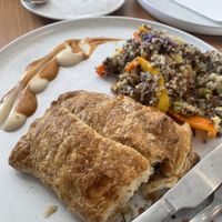 Unfortunately I started eating mine but was a pumpkin, cheese and spinach pastry 🤤♥️🤤  at Way2live Cafe & Pantry in Hammondville