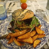 veggie burger  at Santa & Co in Santander