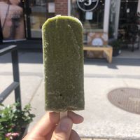 Kiwi matcha pop at Cafe Jardin in Verdun