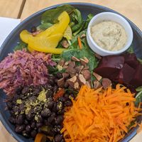 Black bean salad, filling and flavorful at Cafe Jardin in Verdun