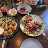 Small falafel plate  at Mazā Terapija in Riga